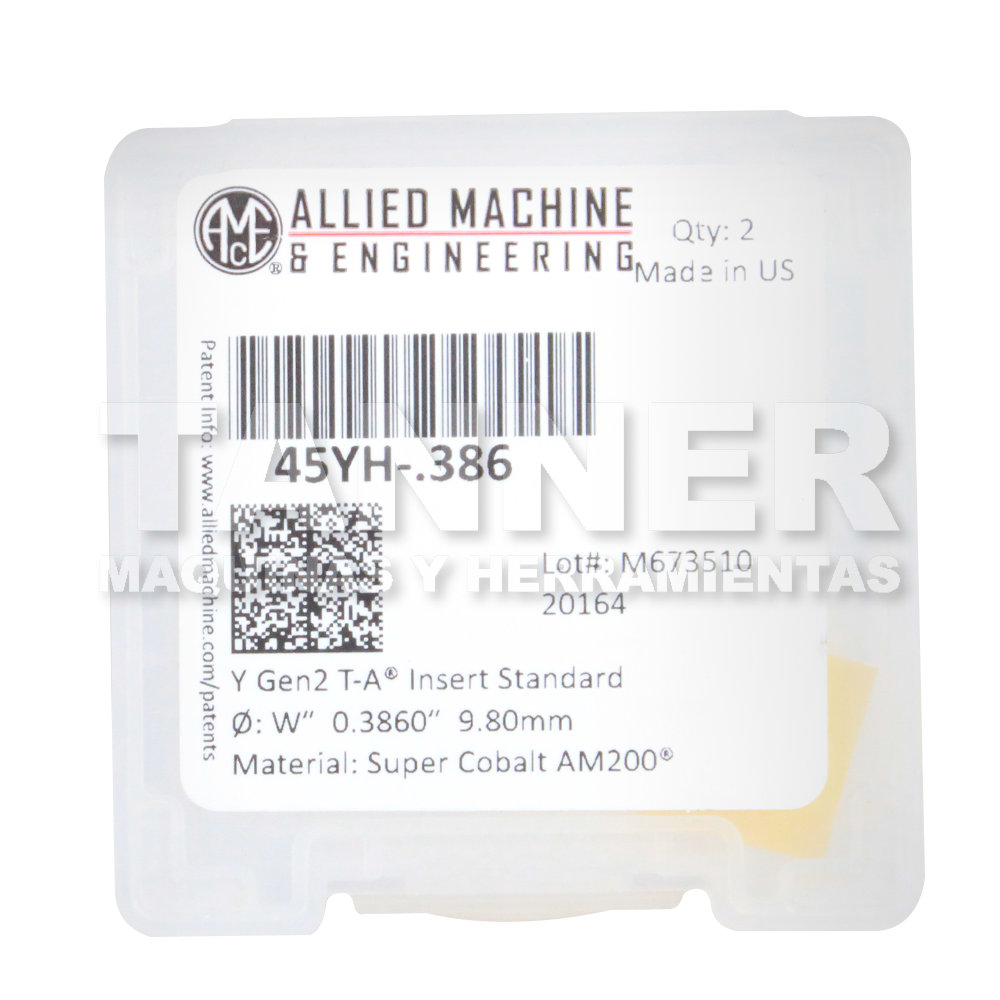 INSERTO COBALTO .386 T-A AM2000