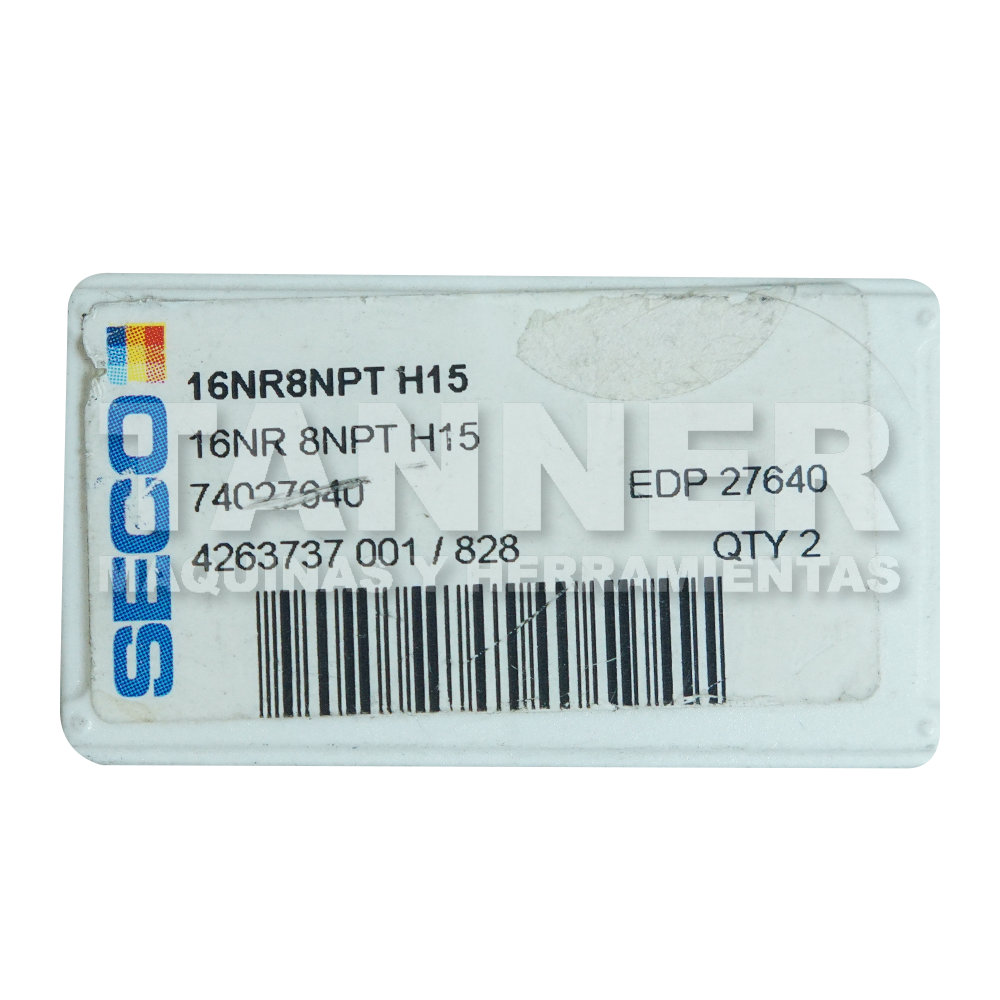 INSERT 16NR 8NPT H15