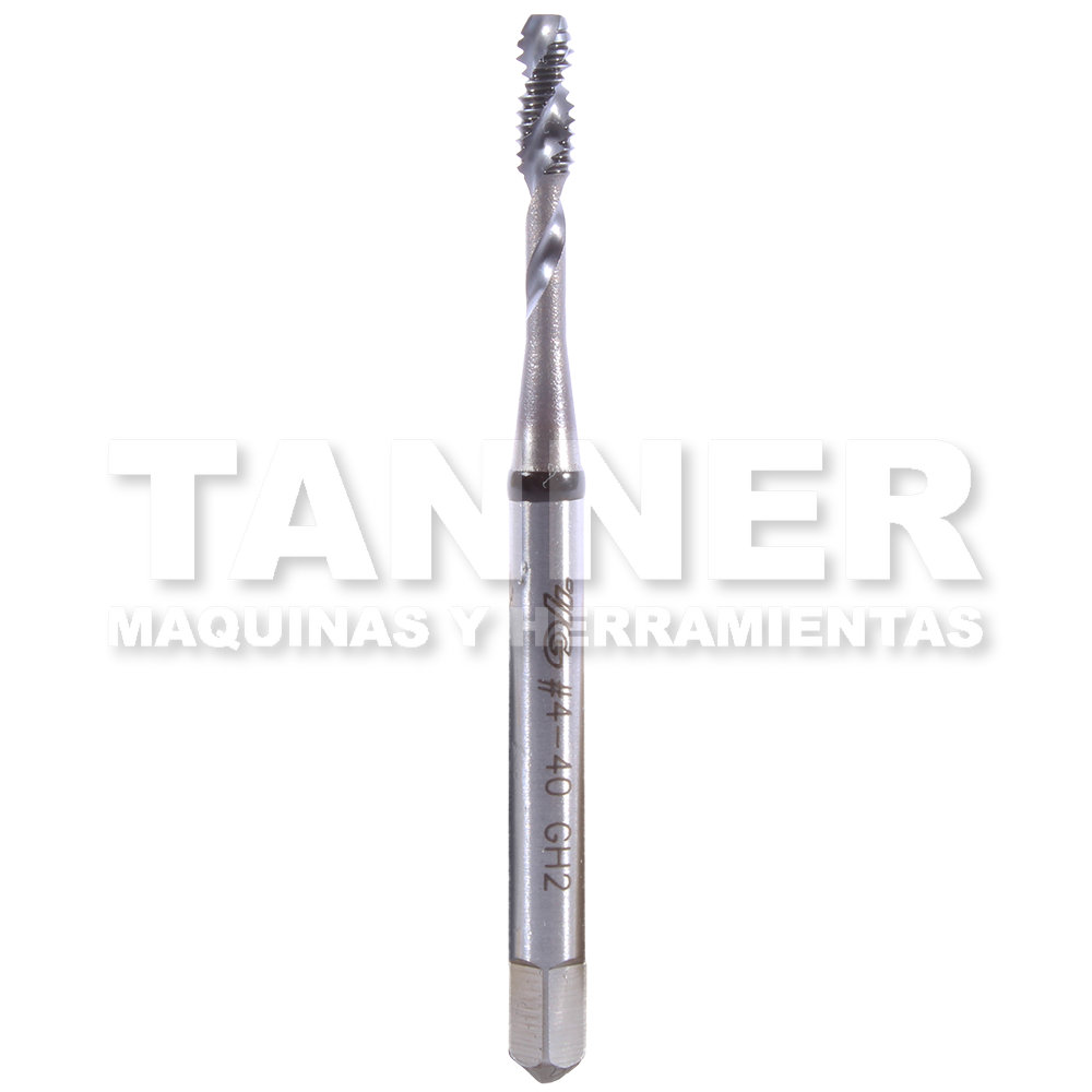 MACHUELO HELICOIDAL HSS 4-40 H2 2F TICN