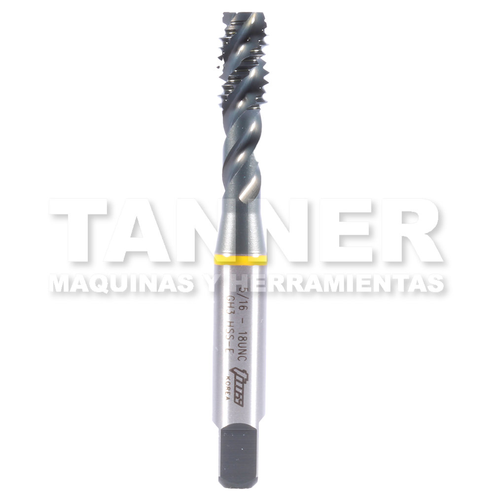 MACHUELO HELICOIDAL HSS 5/16-18 3F GH3 UNC INOXIDABLE