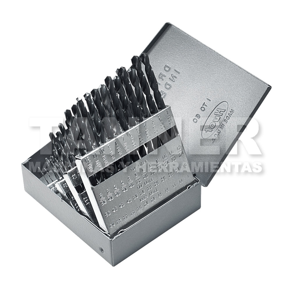 JUEGO BROCAS HSS NO. 1-60 60PZ