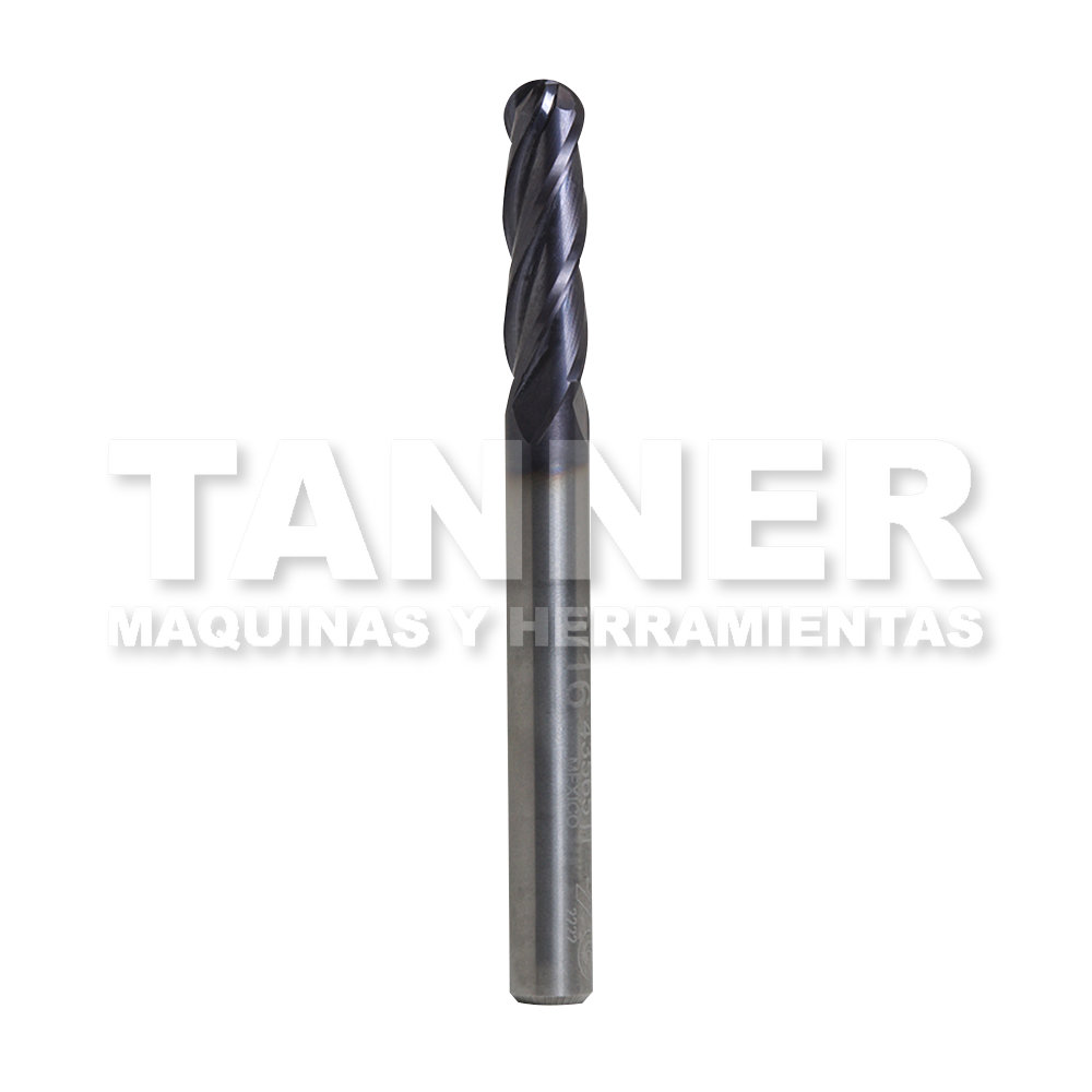 CORTADOR CARBURO BOLA 3/16X5/8X2 4F R3/32 TIALN