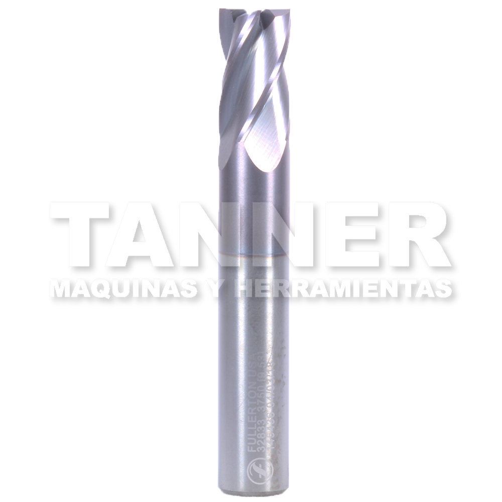 CORTADOR CARBURO 3/8X9/16X2-1/2 4F TIALN