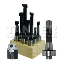 JUEGO CABEZA BOREADO 2PULG ZANCO R8 BARRAS 1/2 9PZ