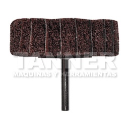 [AUS1602] RUEDA DE FIBRA/LIJA CON VASTAGO GRANO FINO 75x25x6.4 ALOFINO/180