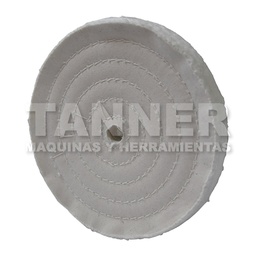 [AUS1620] RUEDA DE TELA PARA ABRILLANTADO 150x13 BLANCA ABRILLANTADO