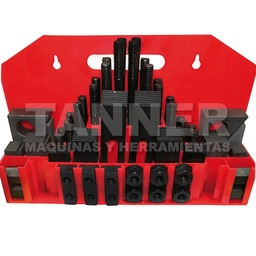 [MAI400-2626] JUEGO CLAMPS 5/8PULG ROSCA 1/2-13 58PZ